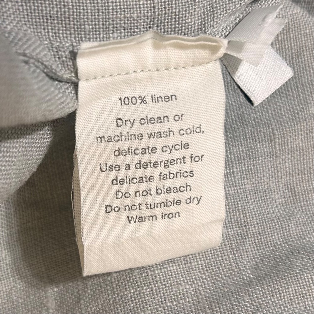 Sleeper Light Gray Linen Maxi Skirt S Quiet Luxury Minimalist Wrap Look - Picture 8 of 9